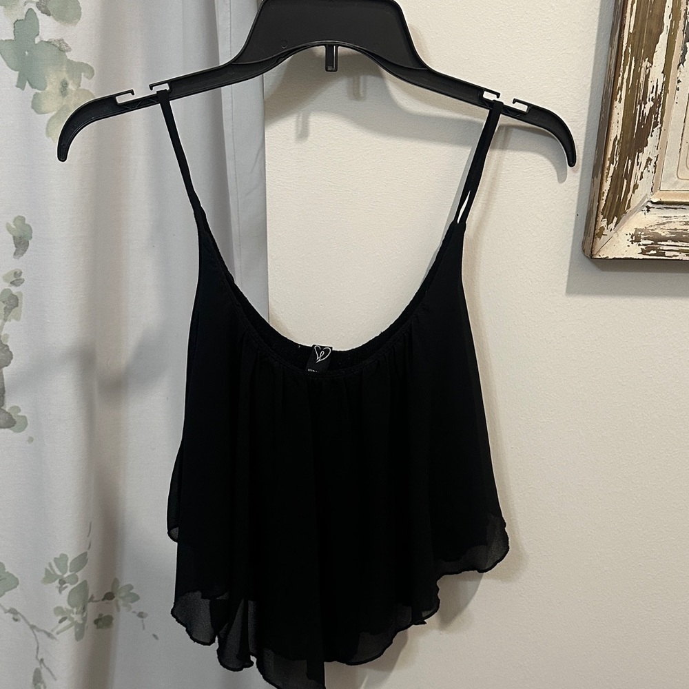 Windsor Black Chiffon Camisole Top